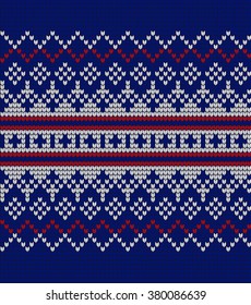  Vector knitted geometrical pattern 