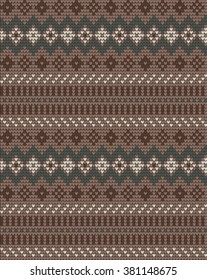  Vector knitted geometrical pattern 