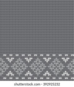  Vector knitted geometrical pattern 