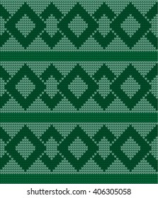  Vector knitted geometrical pattern 