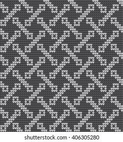  Vector knitted geometrical pattern 