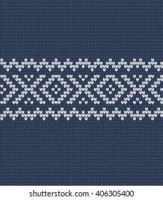  Vector knitted geometrical pattern 