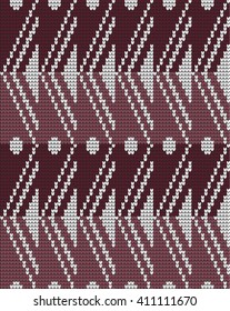  Vector knitted geometrical pattern 