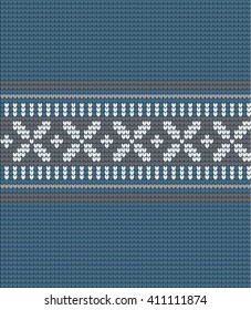  Vector knitted geometrical pattern 