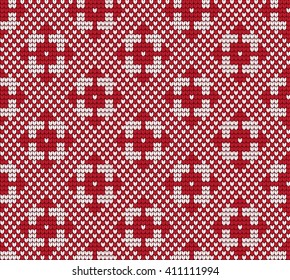  Vector knitted geometrical pattern 