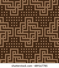  Vector knitted geometrical pattern 