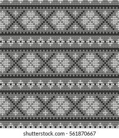  Vector knitted geometrical pattern 