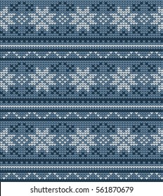  Vector knitted geometrical pattern 