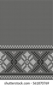  Vector knitted geometrical pattern 