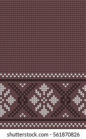  Vector knitted geometrical pattern 