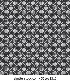  Vector knitted geometrical pattern 