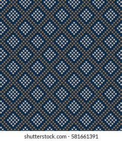  Vector knitted geometrical pattern 