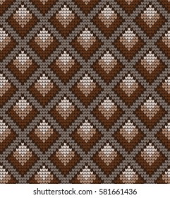  Vector knitted geometrical pattern 