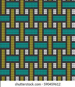  Vector knitted geometrical pattern 