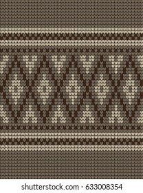  Vector knitted geometrical pattern 