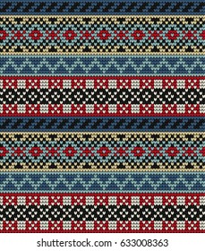  Vector knitted geometrical pattern 