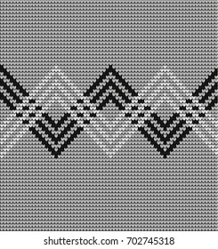 Vector knitted geometrical pattern 