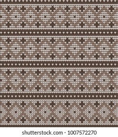 Vector knitted geometrical pattern knitwear pattern thread