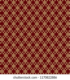 Vector knitted geometrical pattern knitwear pattern thread