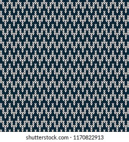 Vector knitted geometrical pattern knitwear pattern thread