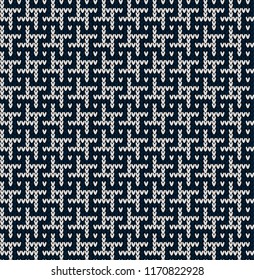 Vector knitted geometrical pattern knitwear pattern thread