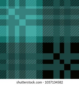 Vector Knitted Plaid Tartan Pattern vector illustration