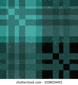 Vector Knitted Plaid Tartan Pattern vector illustration