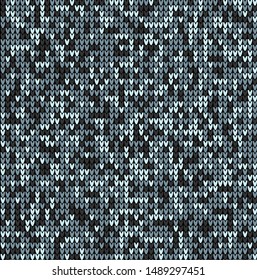 VECTOR KNITTED SEAMLESS CAMOUFLAGE PATTERN