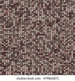 vector knitted seamless pattern
