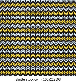 Vector knitted weave horizontal lines seamless pattern background