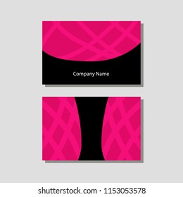 Vector knitting shop and crochet store visit card in flat style