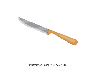 Cubierta vectorial para la carnicería. Cocina cuchilla Utensil para cocinar.