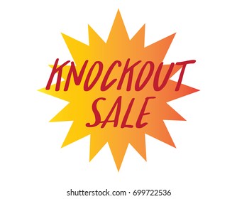 Vector Of Knockout Sale Icon