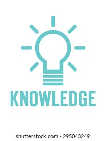 Vector Knowledge Lightbulb Icon