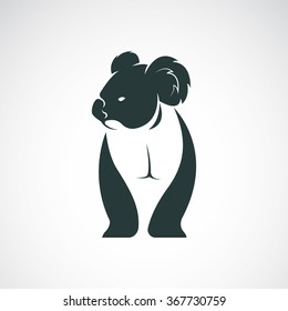 Vector of a koala bear design on white background. Animal. Wildlife. Koala bear icon or logo. Easy editable layered vector illustration.