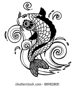 vector koi fish