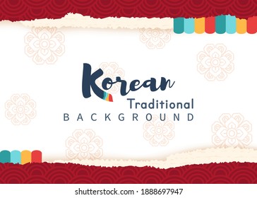 Vector of Korean traditional background