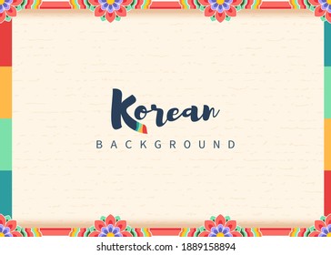 Vector de fondo tradicional coreano