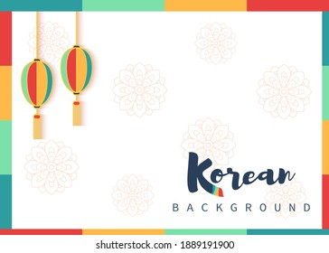 Vector of Korean traditional background