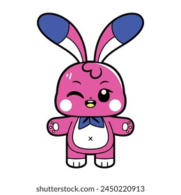 Vector Kpop Cute Doll Cartoon Illustration Isolated