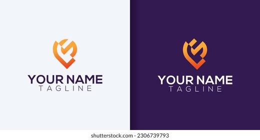 Vector L S Logo in two color variations. Beautiful Logotype design for luxury company branding