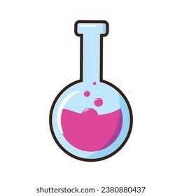 Vector lab equipments laboratory test tube vector flask icon erlenmeyer flask chemistry beaker.