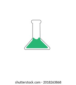 logotipo de laboratorio vectorial o icono de laboratorio minimalista