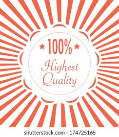 Vector label background.
