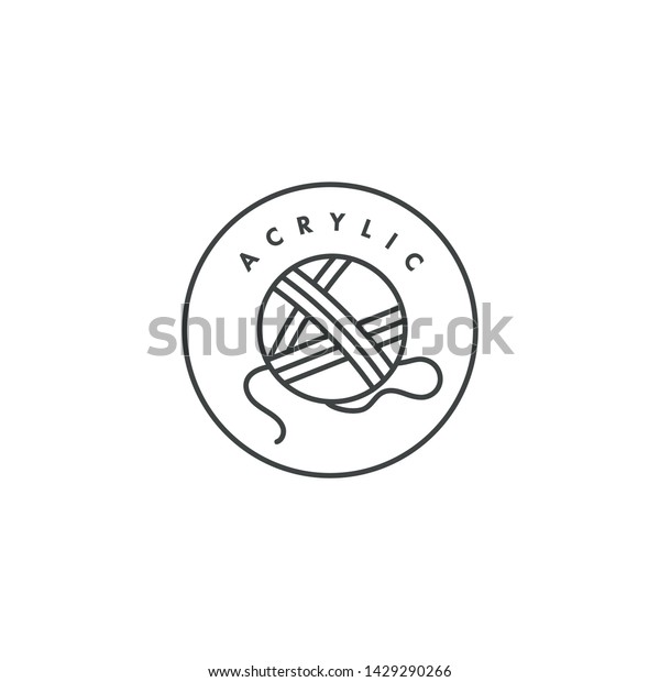 Vector label or badge for organic and\
natural fabrics. Symbol acrylic tag for\
clothes\
