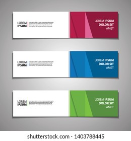 vector label banner background modern business corporate template design web
