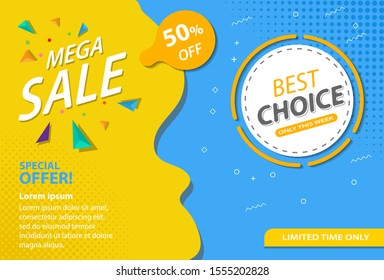 vector label banner, for product promotion, advertising or others