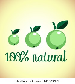  vector label for bio / organic product