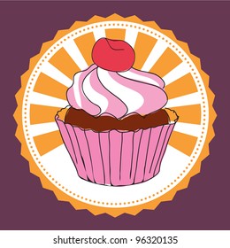 vector label cakes