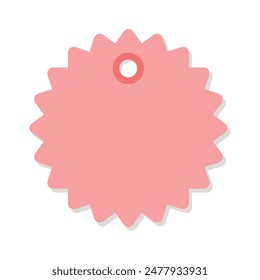 Vector label design on a white background.